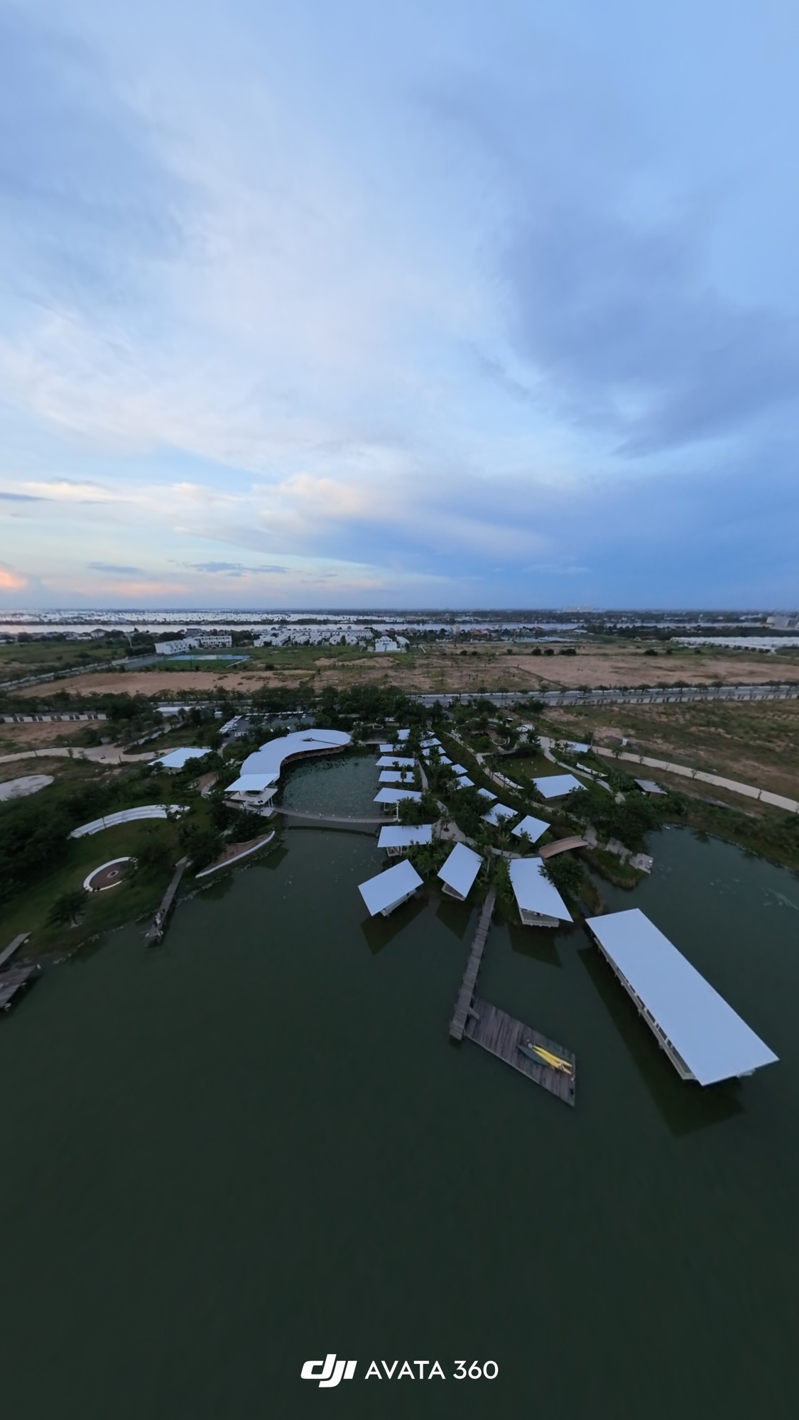 aerial dusk